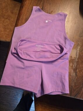 Destira Lilac Active Tank & Shorts Set